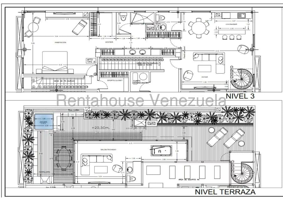 Apartamento (Multiples Niveles) en Venta en Los Naranjos de Las Mercedes, Distrito Metropolitano - 73