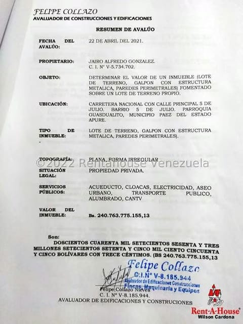 Terreno (Industrial) en Venta en Centro Guasdualito, Apure - 11