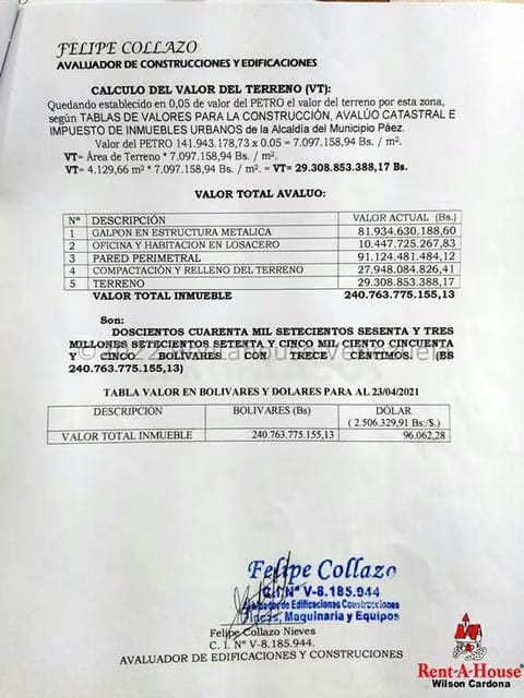 Terreno (Industrial) en Venta en Centro Guasdualito, Apure - 12