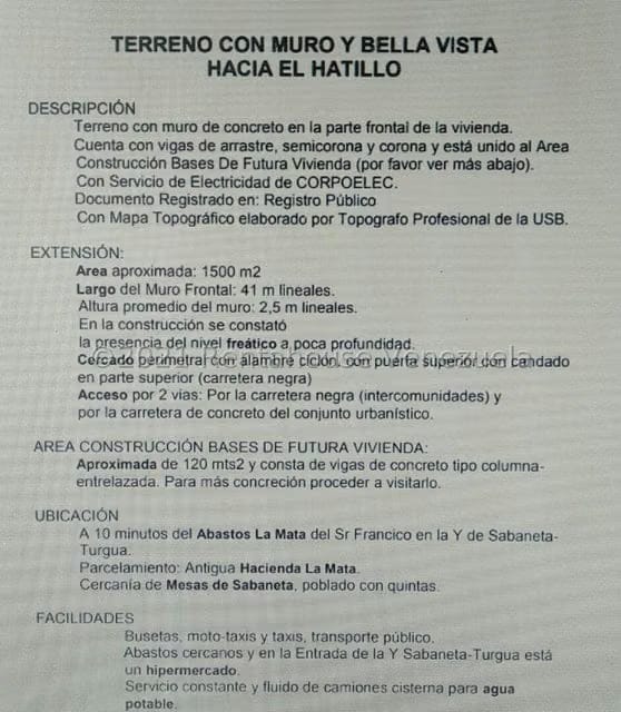 Terreno (Finca) en Venta en Sabaneta, Distrito Metropolitano - 17
