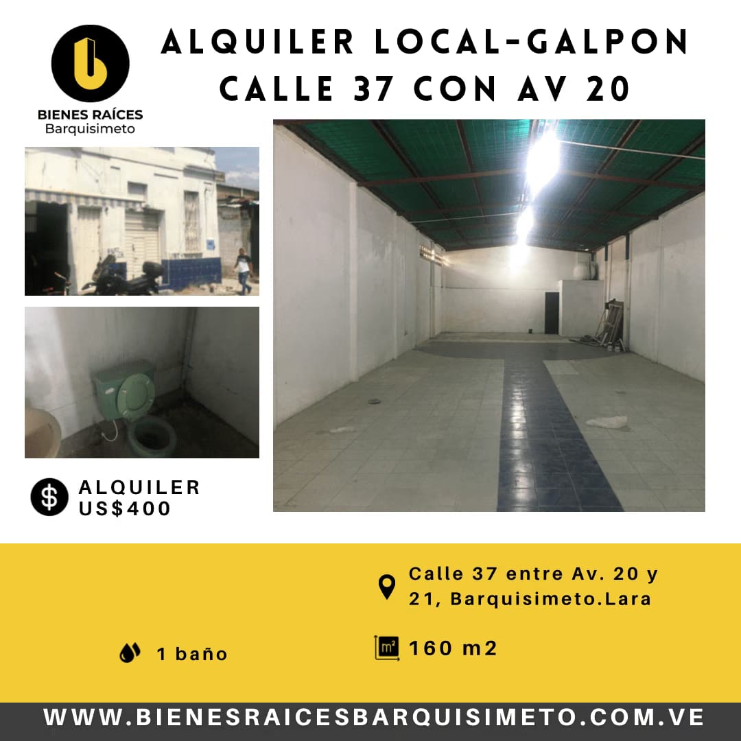 Local-Galpon 37 con Av. 20