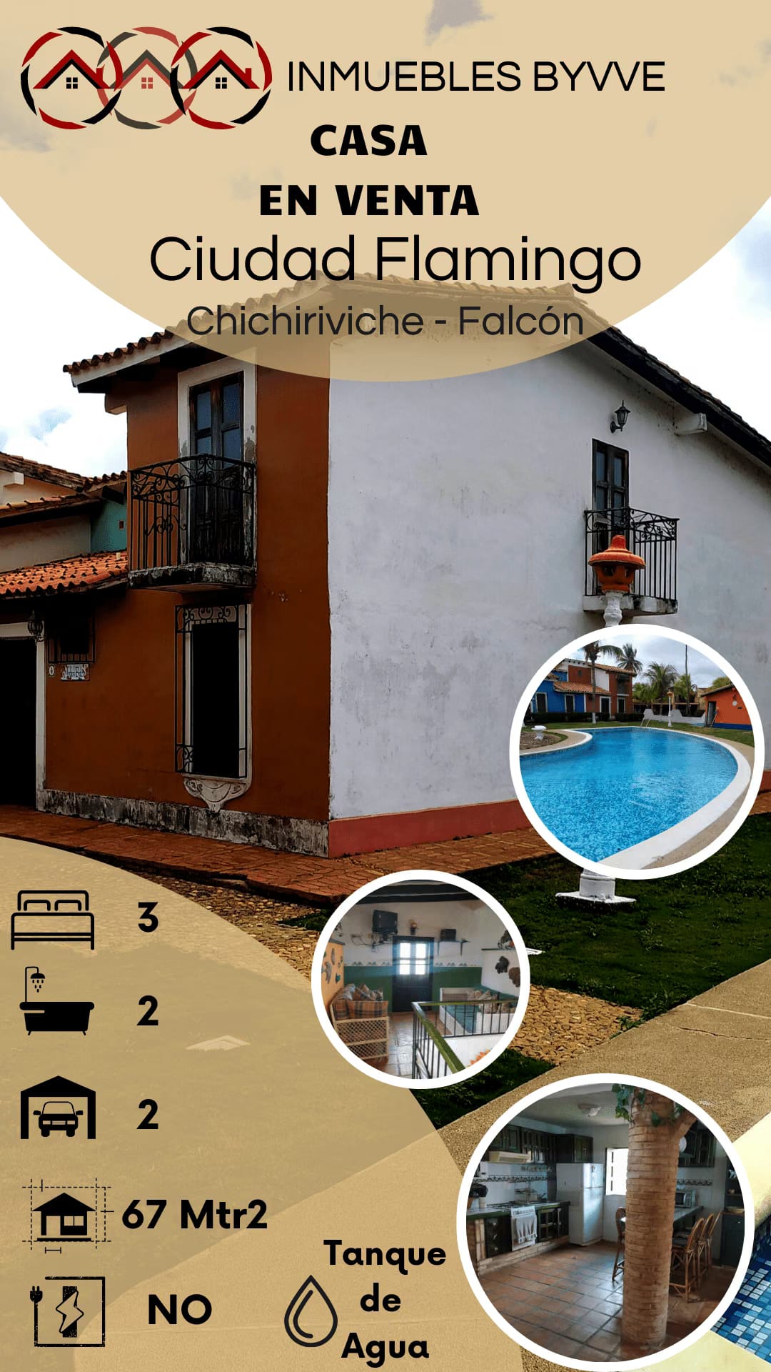 SE VENDE CASA EN CIUDAD FLAMINGO – CHICHIRIVICHE.