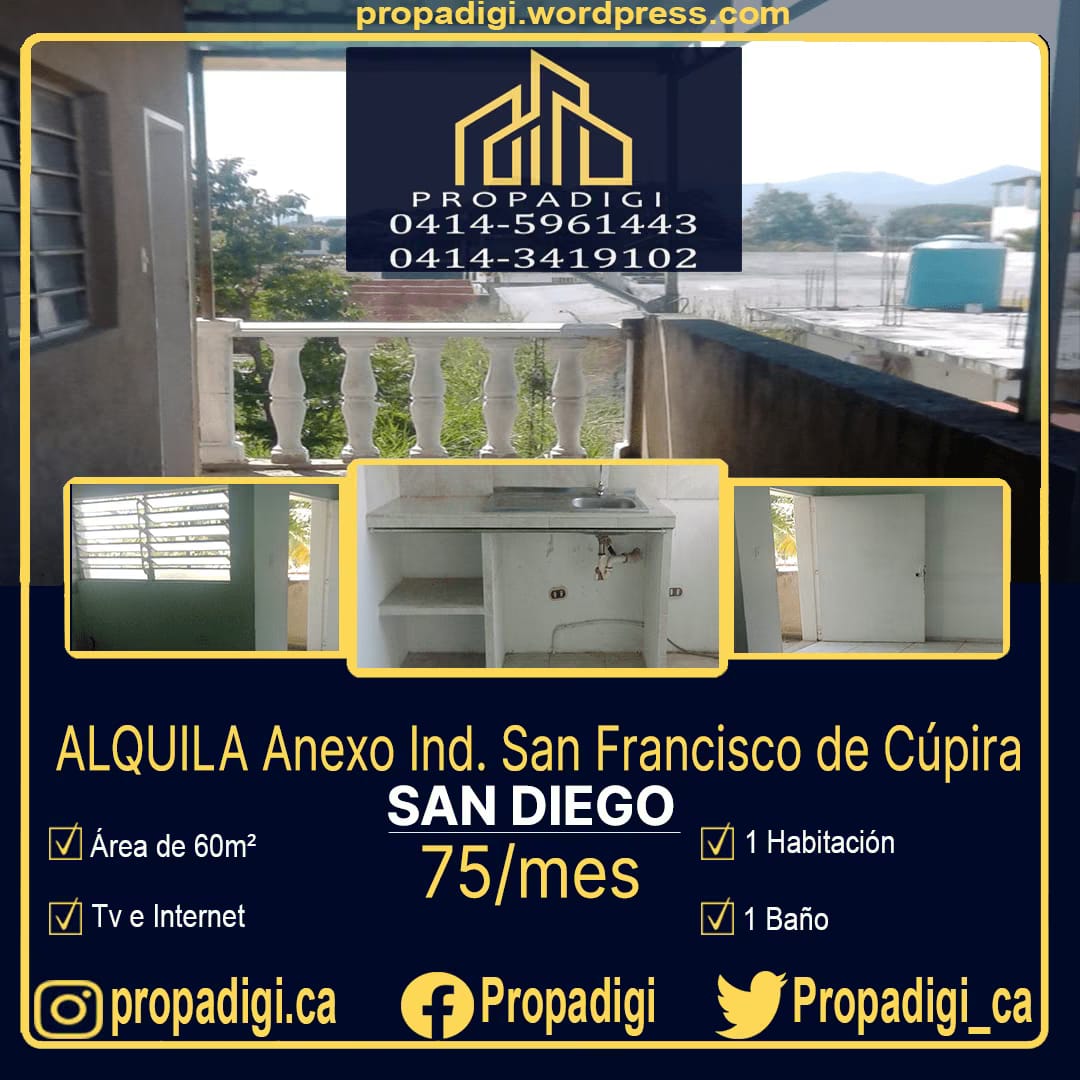 Axeno Ind. Urb. San Francisco De Cúpira, San Diego