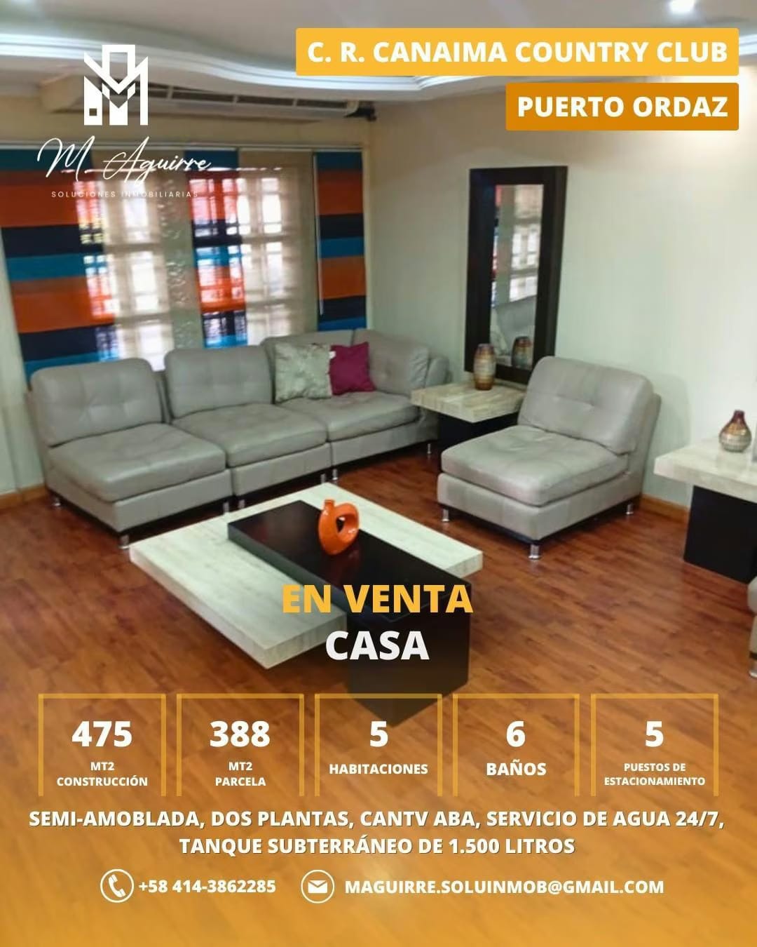 Casa en Venta - Conj. Res. Canaima Country Club - Río Negro - Ciudad Guayana - Estado Bolívar - 11