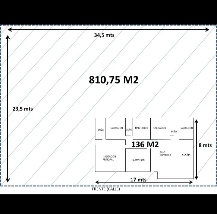 Casa para remodelar de 6 habitaciones y terreno de - 3