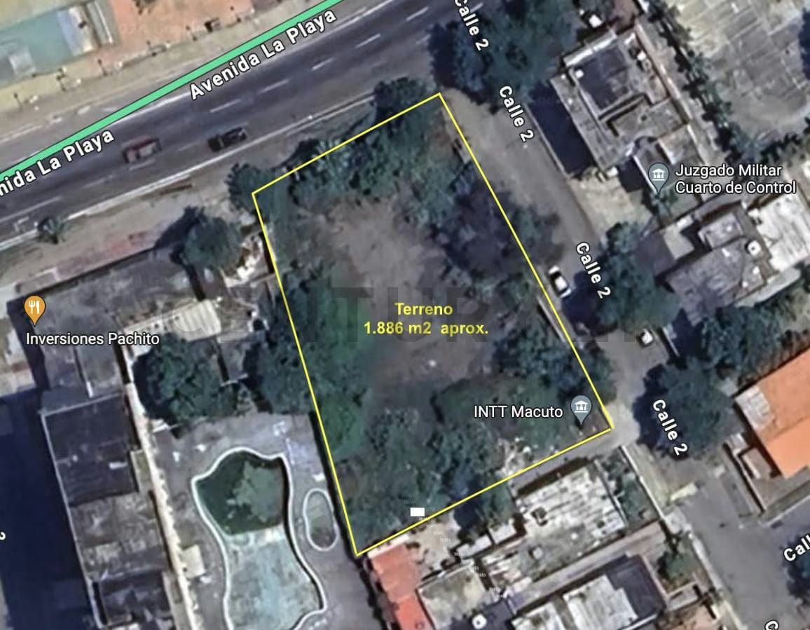 Se alquila terreno para uso comercial en Macuto