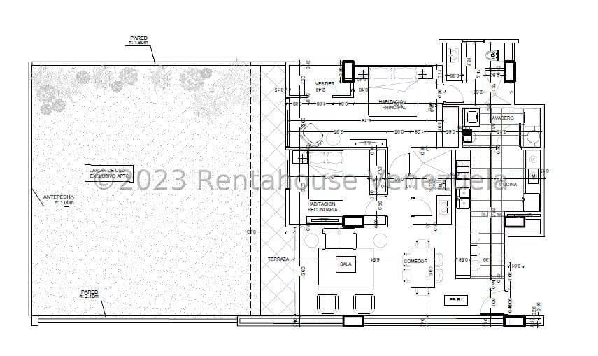 Apartamento (1 Nivel) en Venta en La Lagunita Country Club, Distrito Metropolitano - 24