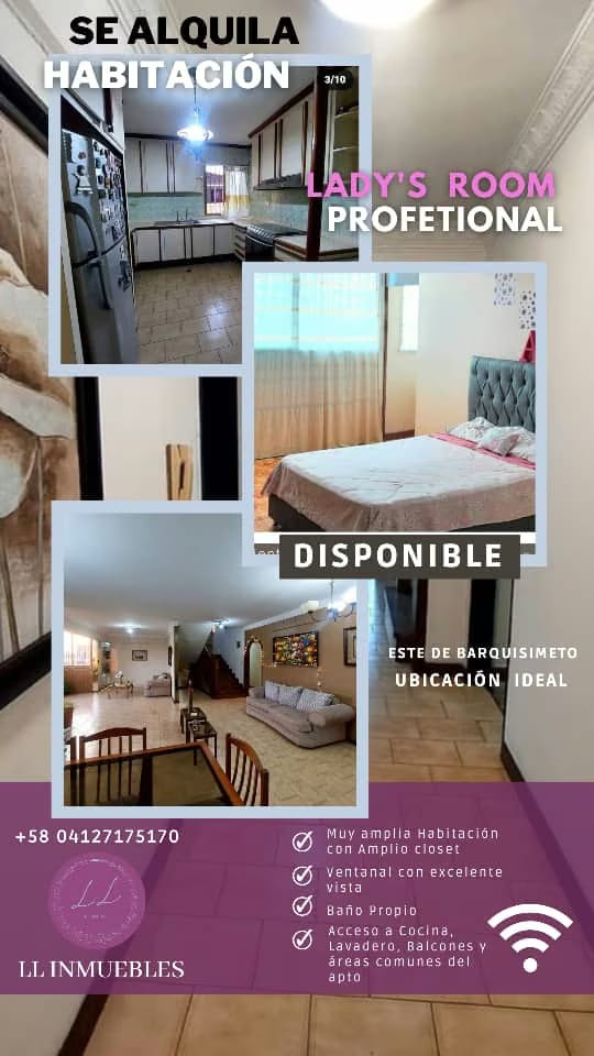 Alquila Habitación Solo Dama Trabaje o Estudie