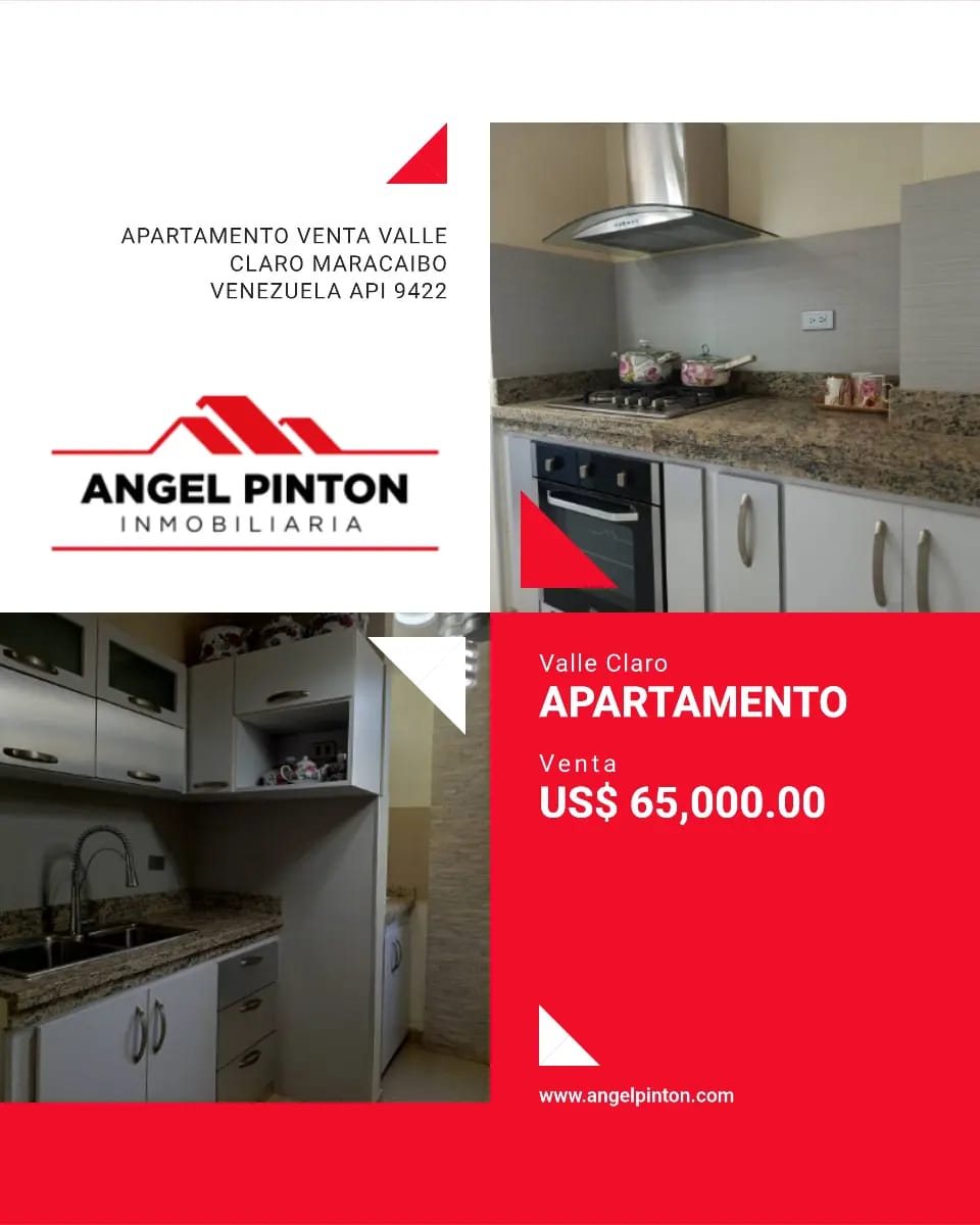 APARTAMENTO VENTA VALLE CLARO MARACAIBO VENEZUELA API 9422