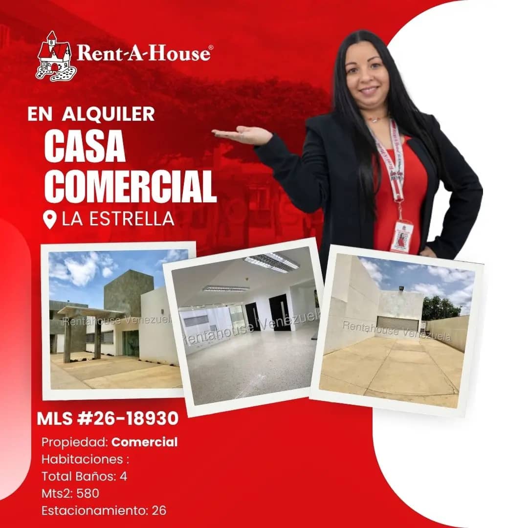 MLS 26-18930 ALQUILER DE CASA COMERCIAL EN LA ESTRELLA