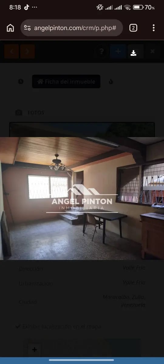 CASA VENTA VALLE FRIO MARACAIBO VENEZUELA API 9472 - 2