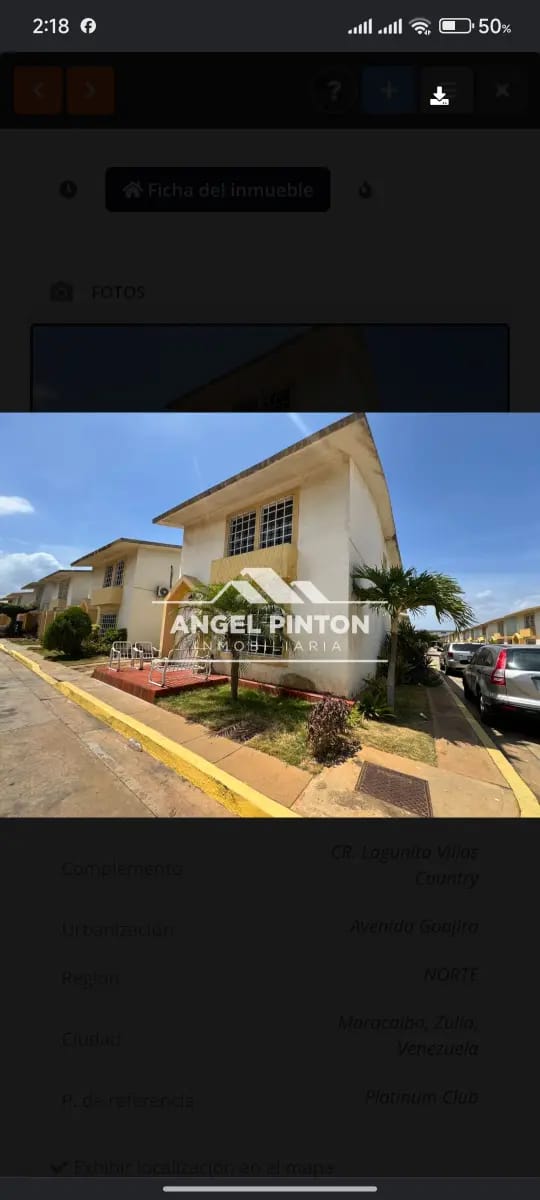 TOWNHOUSE VENTA AV. GOAJIRA MARACAIBO VENEZUELA API 9468 TOWNHOUSE EN VENTA AV. GOAJIRA MARACAIBO