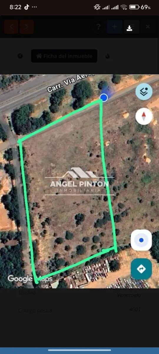 TERRENO EN VENTA VIA AL AEROPUERTO MARACAIBO VENEZUELA API 9465 - 4
