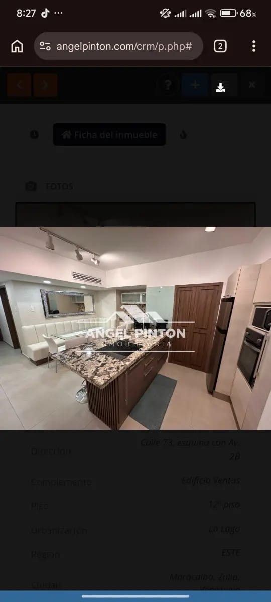 APARTAMENTO EN VENTA ZONA ESTE EDIFICIO VENTUS MARACAIBO VENEZUELA API 9445
