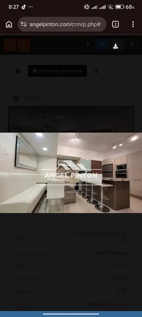 APARTAMENTO EN VENTA ZONA ESTE EDIFICIO VENTUS MARACAIBO VENEZUELA API 9445 - 2
