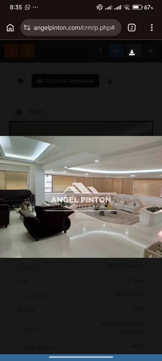 APARTAMENTO VENTA BELLAS ARTES MARACAIBO VENEZUELA API 9404 - 3