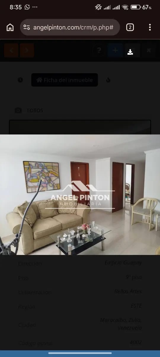 APARTAMENTO VENTA BELLAS ARTES MARACAIBO VENEZUELA API 9404 - 5