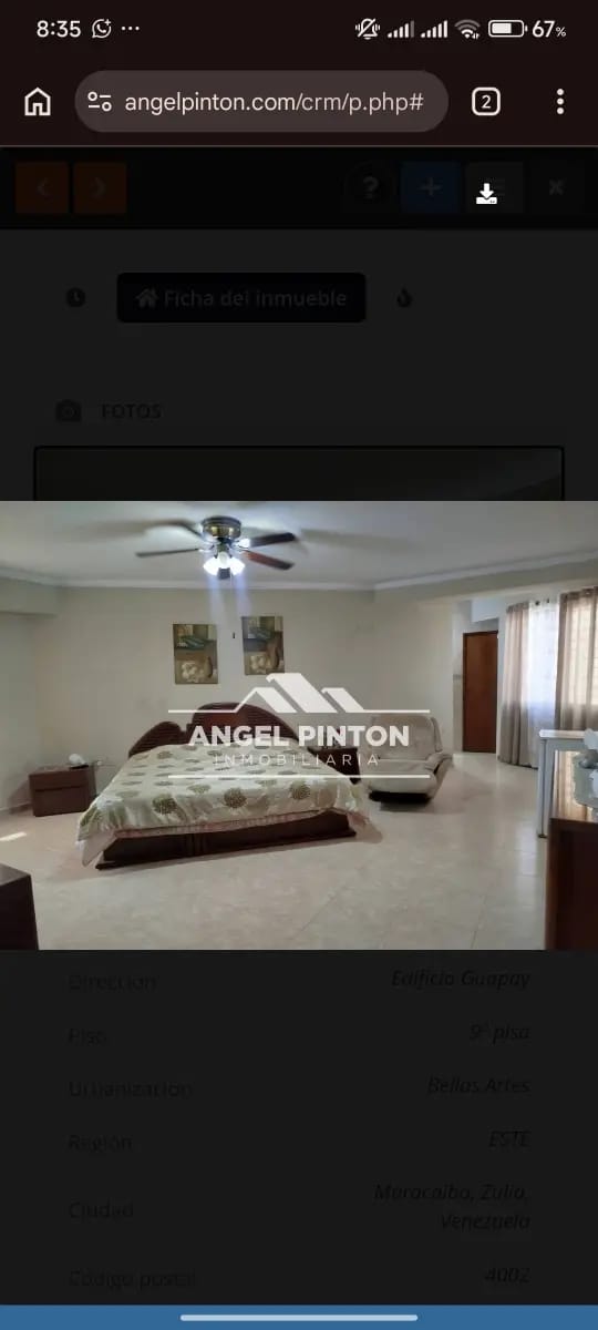 APARTAMENTO VENTA BELLAS ARTES MARACAIBO VENEZUELA API 9404 - 8