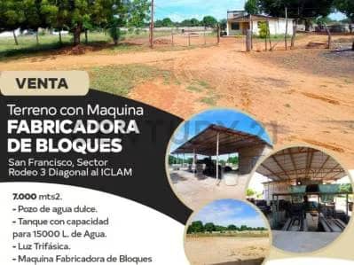 Negocio de fabricadora de bloques activa, ubicada en San Francisco, Zulia