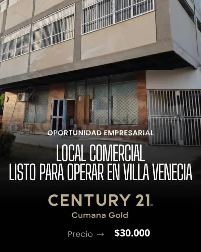 Local comercial listo para operar en Cumaná Villa Venecia